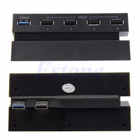 5 porty 2.0 Hub USB 3.0 Adapter o wysokiej prędkości złącze dla Sony PlayStation 4 PS4 - L060 nowy gorący 4